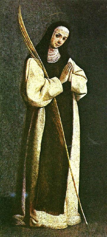 Francisco de Zurbaran martyred hieronymite nun oil painting image